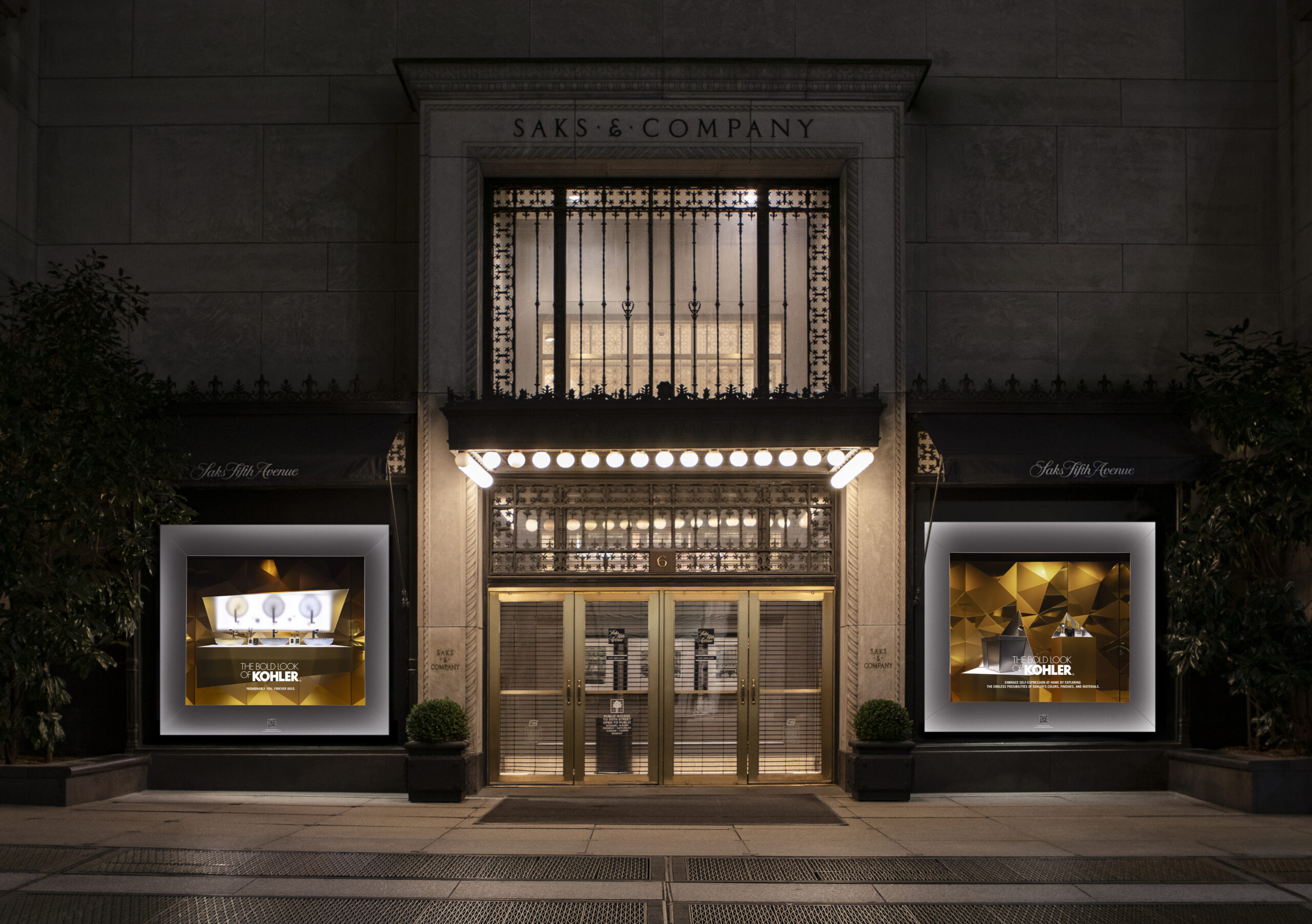 Saks x Kohler Windows and Brand Activation